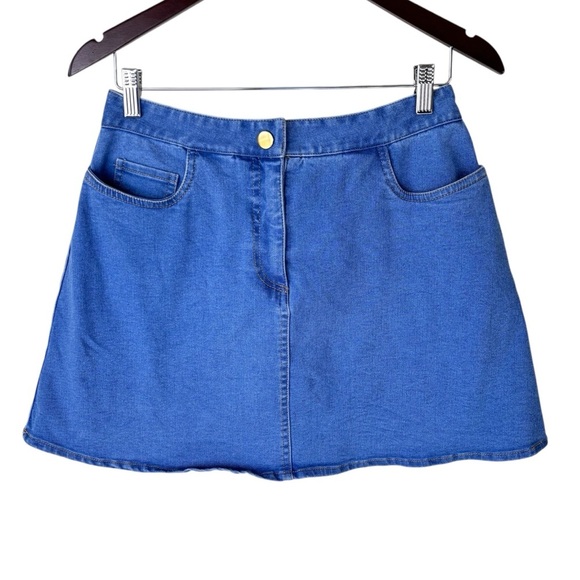 Tuckernuck Denim Mini Skirt Blue Women’s Size Medium - Picture 1 of 6